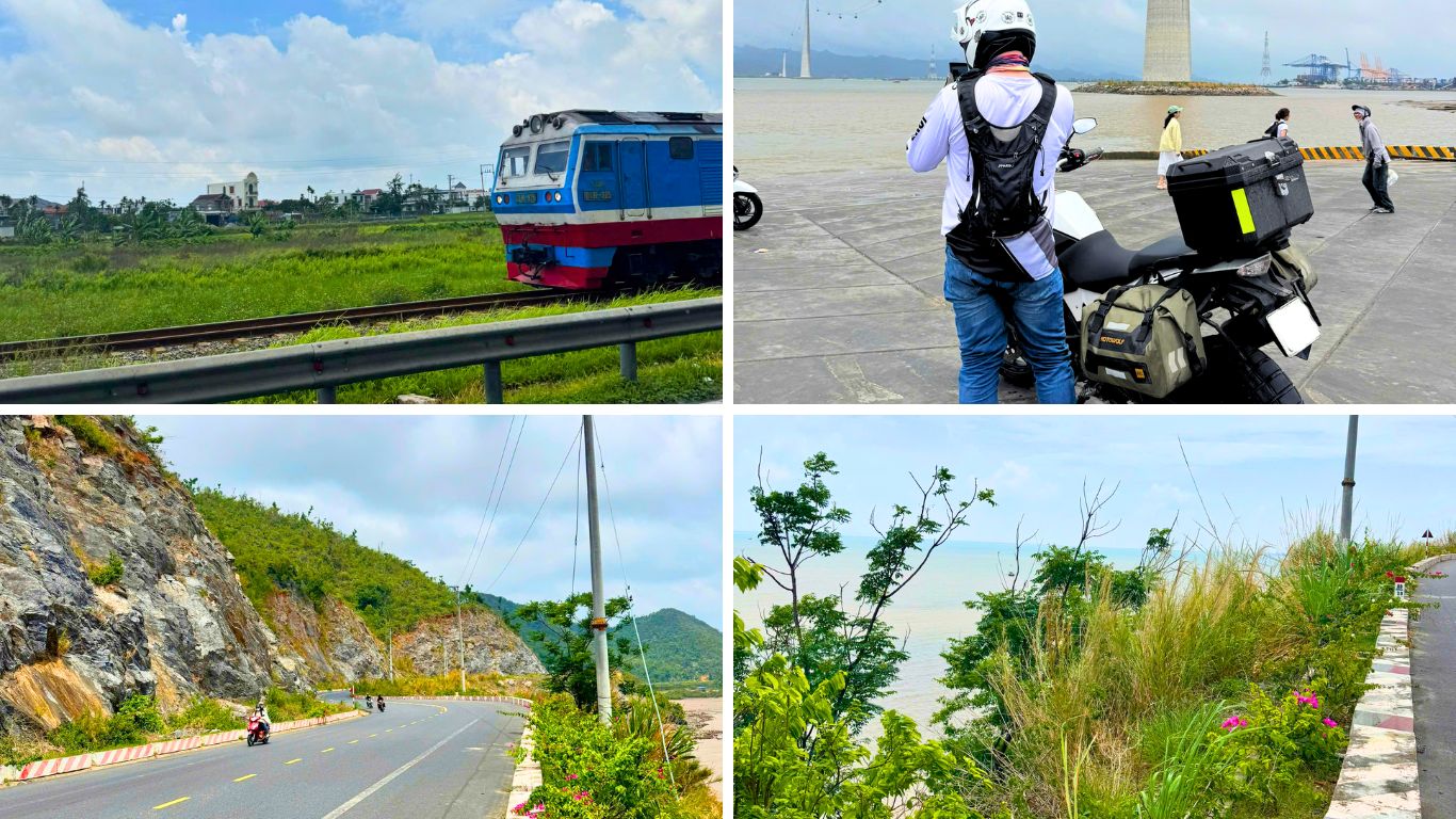 motorbike to Halong